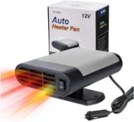 RRP £19.99 Car Heater 12V Portable, Winter Auto Windshield Fast Defroster Defogger, Automobile