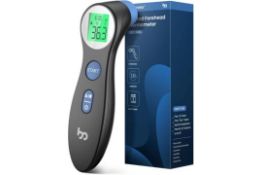 RRP £18.99 Femometer Forehead Thermometer, Non Contact Infrared LCD Display Digital Baby