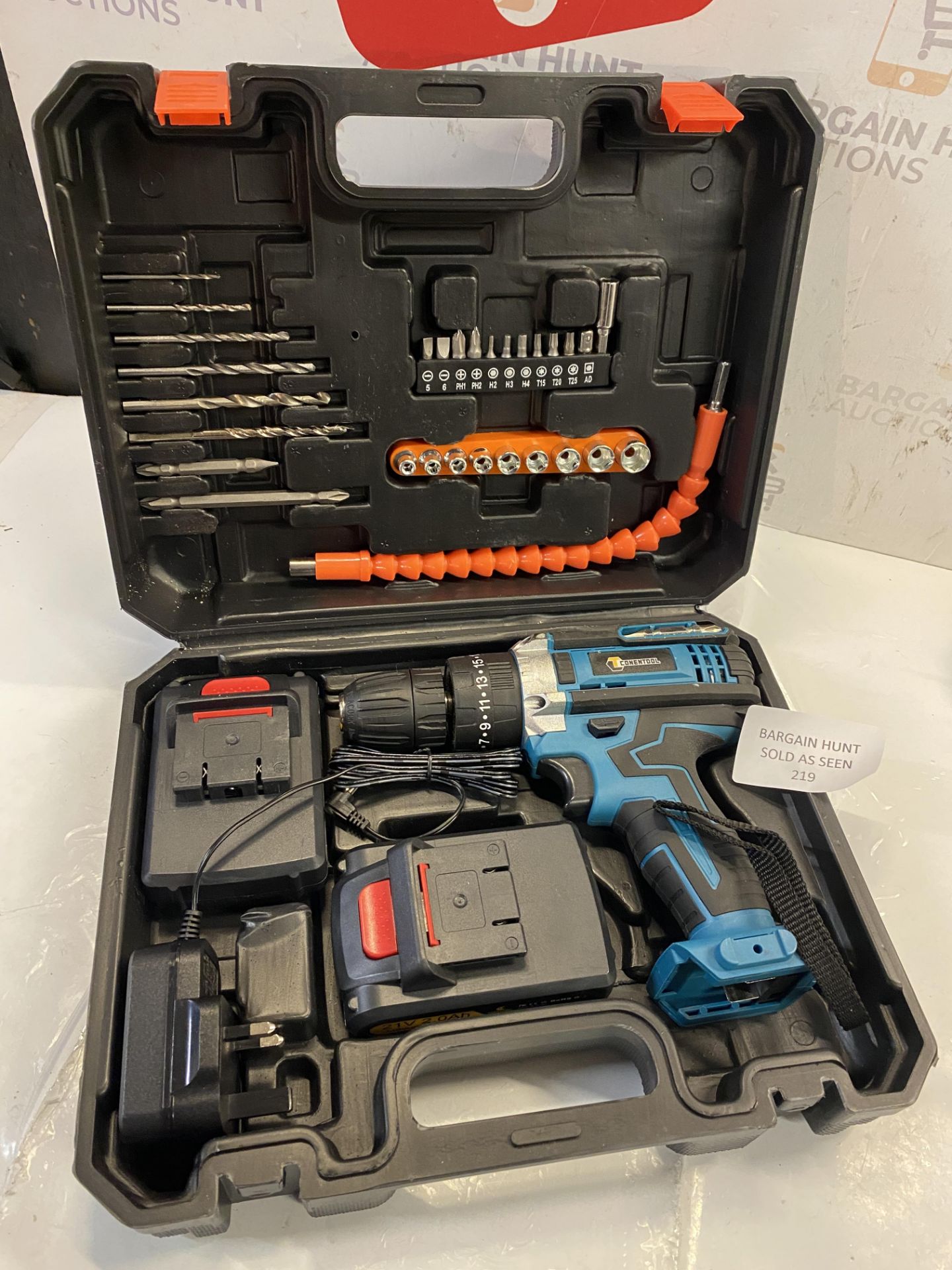 RRP £44.99 Conentool 3 in 1 Cordless Combi Drill 21V, Cordless Drill with 2X 2000mAh Batteries, 2 - Image 2 of 2