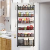 RRP £34.99 UMDONX Over The Door Organizer with 6 Mesh Baskets, Hanging Storage Rack Kitchen Pantry