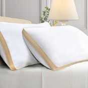 RRP £33.99 Sofslee Pillows 2 Pack, Hotel Pillows of 2, Hypoallergenic Bed Pillows for Neck Pain,