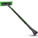 RRP £19.99 SEAAES 129CM Snow Broom and Ice Scraper for Windshield, Extendable Snow Broom with Foam