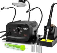 RRP £45.99 KAIWEETS 60W Soldering Station, with Helping Hands Soldering Station