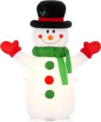 RRP £23.99 Celebright Christmas Inflatable Snowman - Outdoor/Indoor Bright LED Light Up Porch