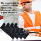 RRP £80 Set of 10 x 4-Pack Hard Hat Sweatband Washable Helmet Welding Antiperspirant Belt,Belt