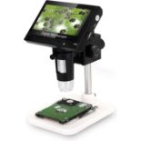 RRP £60.99 Digital Microscope, WADEO 1000X 4.3" LCD Display Electronic Video Magnifier USB