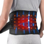 RRP £47.99 HONGJING Heated Back Brace for Lower Back Pain Relief, Cordless Compression Belt with