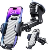 RRP £22.99 VANMASS Ultimate Car Phone Holder Mount [2023 Military-Grade Suction & Clip] Universal