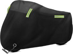 RRP £40 Set of 2 x Dokon Motorbike Cover, Waterproof, Heavy Duty 420D Oxford Fabric Motorcycle Cover