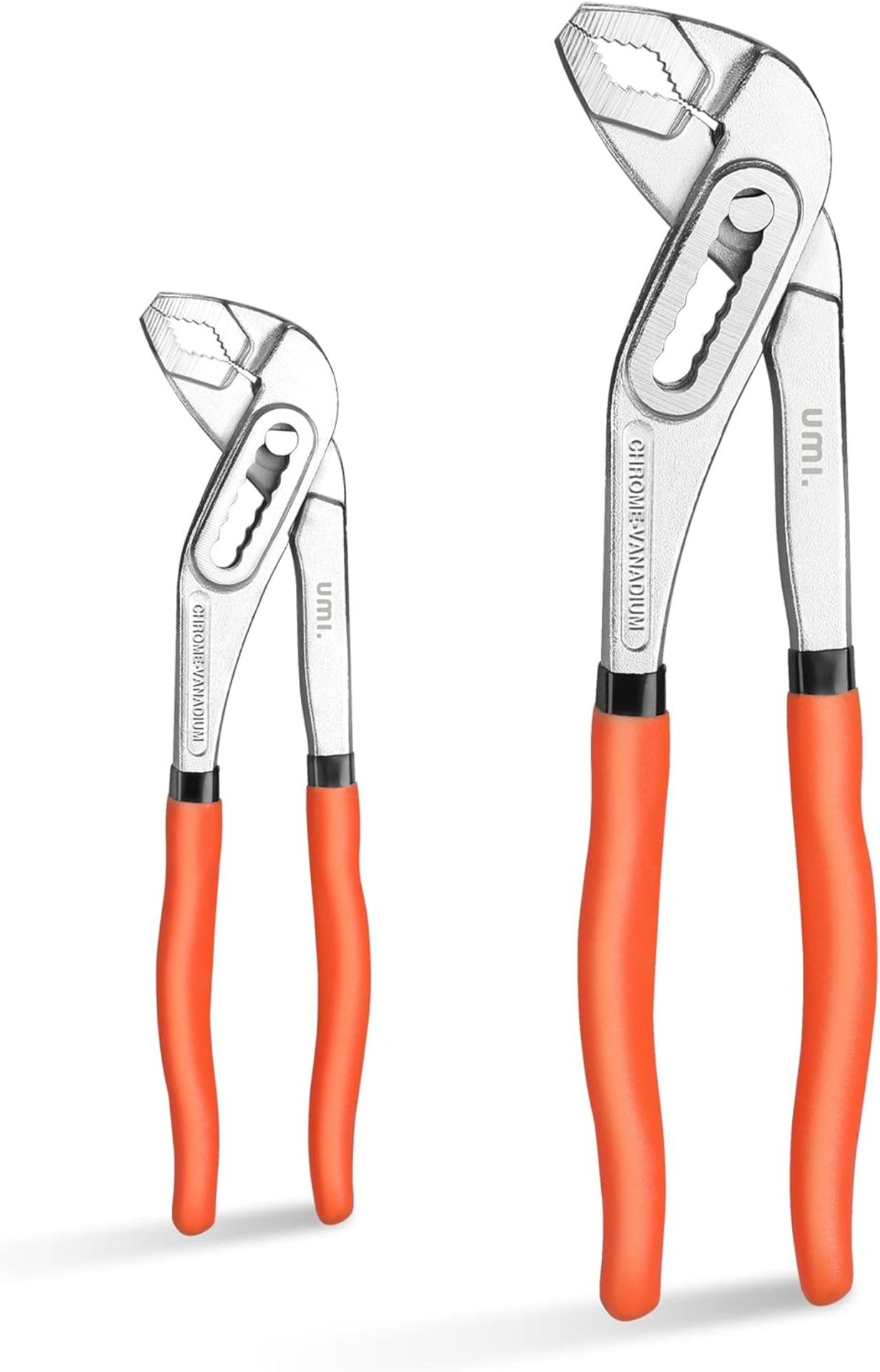 Umi Water Pump Pliers 7" (180mm) and 10" (250mm), 2-Piece Slip Joint Pliers Set, Quick Change