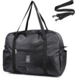RRP £20 Set of 2 x Travel Duffle Bag Foldable with Shoulder Strap, FITDON Travel Holdall Tote