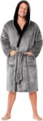 RRP £25.99 CityComfort Luxury Super Soft Men Dressing Gown Mens Bathrobe, Medium