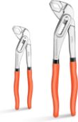 Umi Water Pump Pliers 7" (180mm) and 10" (250mm), 2-Piece Slip Joint Pliers Set, Quick Change