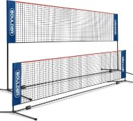 RRP £45.99 Boulder Sports Badminton Net Set - Portable Tennis, Pickleball and Volleyball Net with