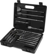 Umi 17-Piece SDS-Plus Rotary Hammer Drill and Chisel Bits Set, Impact Drill bits and Chisel bits for