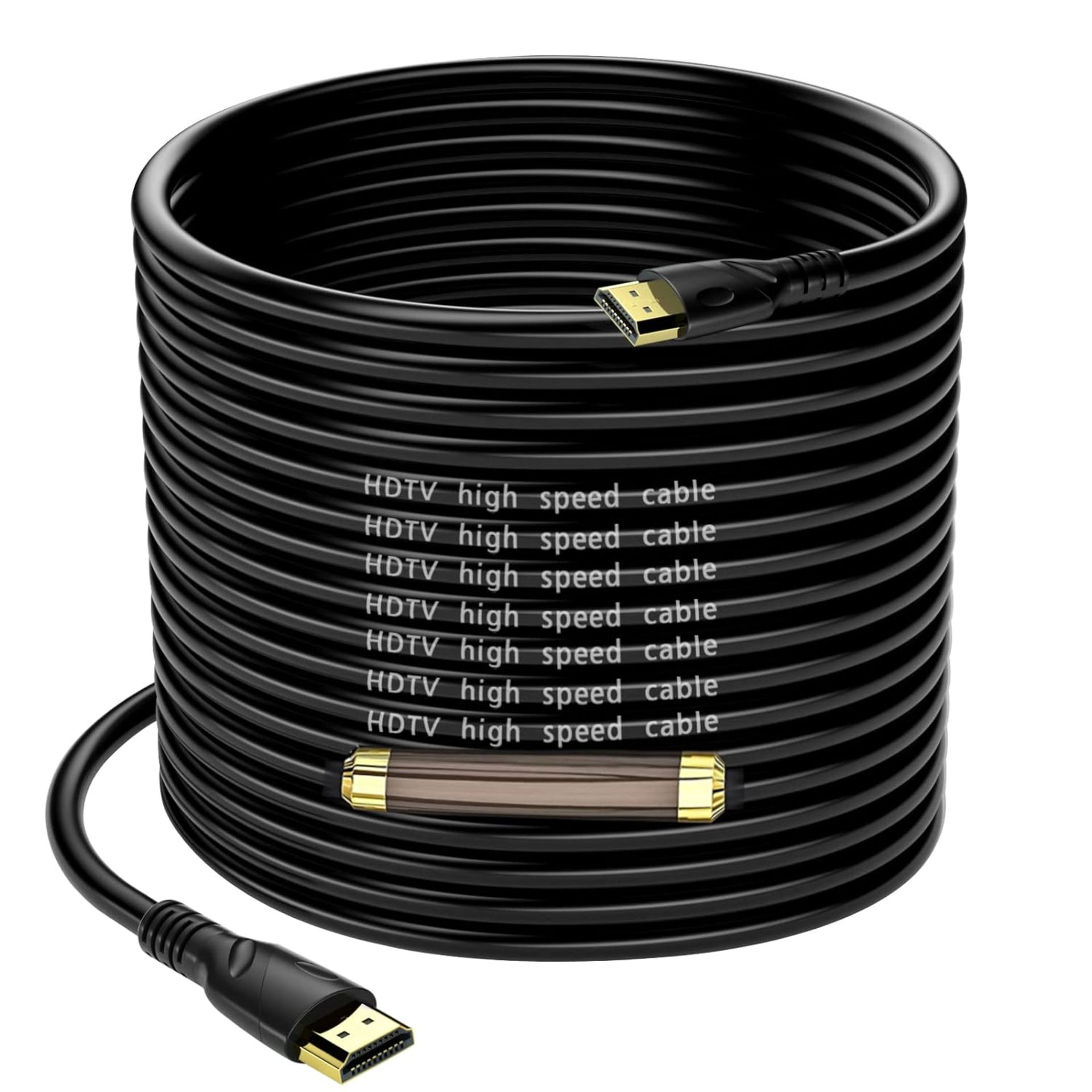 RRP £80 Set of 2 x Jorenca 4K HDMI Cable 25m/85FT(HDMI 2.0,18Gbps) Ultra High Speed Gold Plated