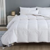 RRP £69.99 YZTEX King Size Duvet - 13.5 Tog Luxurious Goose Feather & Down Quilt, 40% Down King Size