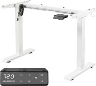RRP £179.99 MAIDeSITe Height Adjustable Electric Standing Desk Frame Two-Stage with Heavy Duty Steel