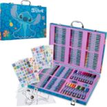 RRP £26.99 Disney Stitch Art Set for Kids 130+ Pieces Frozen Colouring Pencils Colouring Crayons