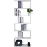 RRP £65.99 Mondeer Bookcase, Bookshelf Free Standing Tall Wooden 6 Tier Display Shelf for Living