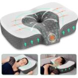 RRP £34.99 Elviros Cervical Memory Foam Neck pillow for Side Sleeping, Contour Orthopedic Pillows