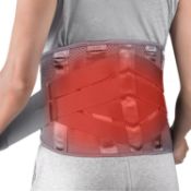 HONGJING Heated Back Brace for Lower Back Pain Relief, USB Heated Belt
