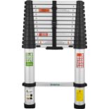 BIVATIA Telescopic Ladder 3.8M Aluminum: 12.5FT Telescoping Ladder Extendable Foldable Ladder