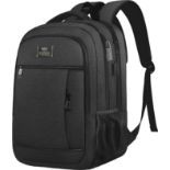 RRP £32.99 QINOL Travel Laptop Backpack Anti-Theft Business Work Bag With USB Charging Port, Durable