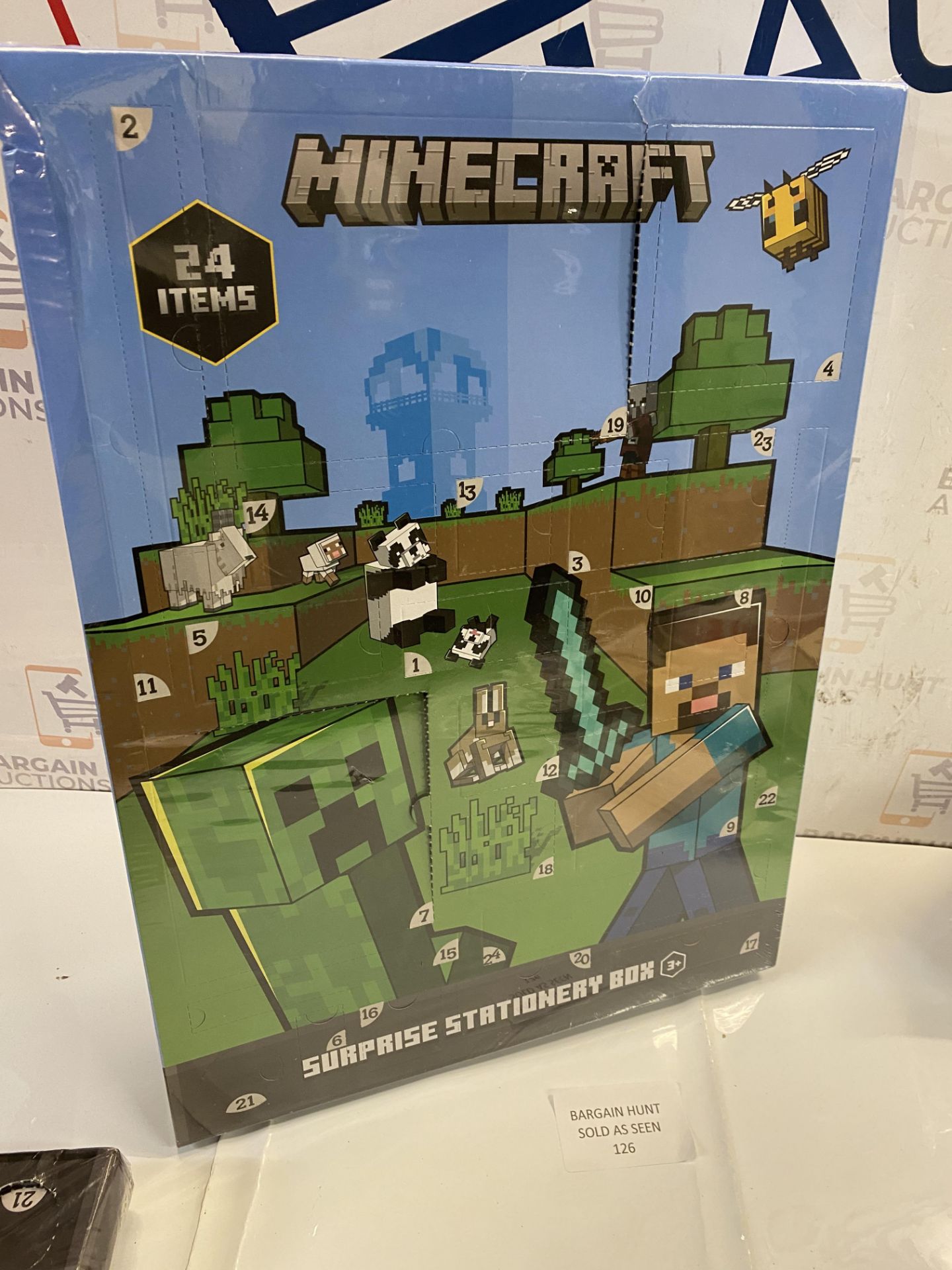RRP £26.99 Minecraft Advent Calendar 2023 for Kids and Teenagers, Stationery, Notebooks, Stickers, - Image 2 of 2