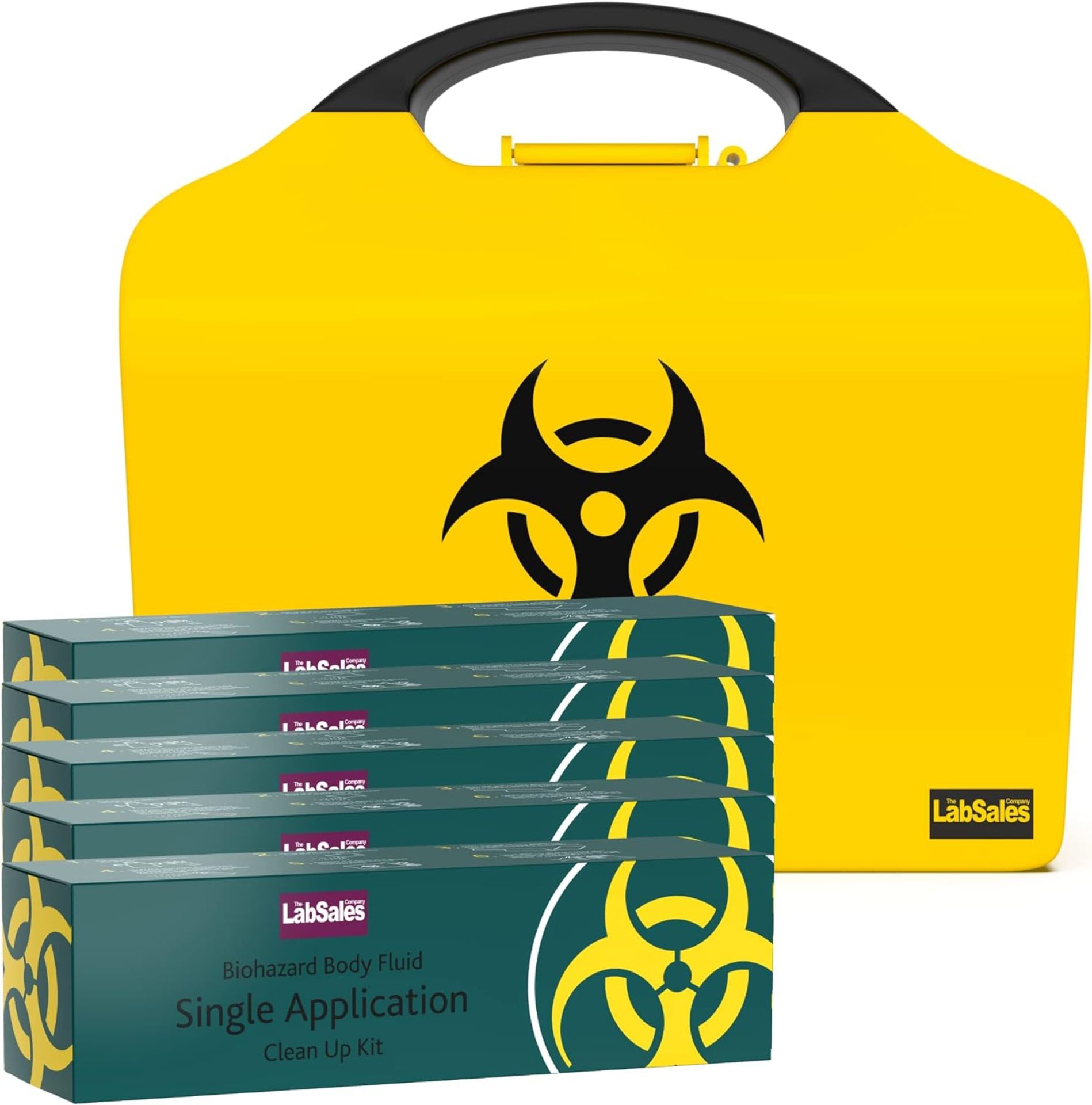 RRP £39.99 Labsales Biohazard Spill Clean up kit, Body Fluid Emergency Kit for Vomit, Blood, Sick