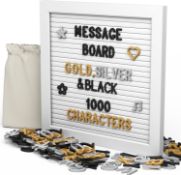 RRP £19.99 NIKITA Felt Letter Board - Message Board Set - Welcome Sign - Announcement Board - 10x10"