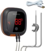 RRP £28.99 INKBIRD IBT-4XS BBQ Thermometer Bluetooth Meat Thermometer Wireless BBQ Meat Thermometer