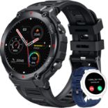 RRP £39.99 Smart Watch Men Bluetooth Call: 1.42" Touch Screen Fitness Watch Waterproof Fitness