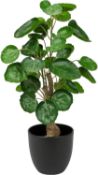 RRP £21.99 Hollyone 45CM Artificial Plant Fake Money Tree Indoor, Faux Greenery Decorative