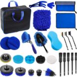 RRP £29.99 Bemece 29 Piece Car Cleaning Tool Set, car detailing kit Auto Detail Brush Set