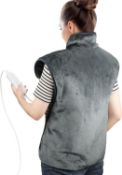 RRP £39.99 Large Heating Pad for Back, Shoulders and Neck, 24"x33" Electric Heating Wrap with 4