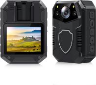 RRP £73.99 CAMMHD 4K Police Body Camera with Audio and Night Vision Body cam built-in 3400mAh