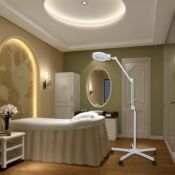 RRP £64.99 Sanqiao 5X Magnifying Vertical Lamp Floor Stand LED Lamp Stand Magnifier Lamp