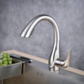 RRP £100 Beelee Kitchen Sink Taps Pull Out - Single Handle Monobloc Kitchen Mixer Tap with 360 °