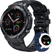 RRP £39.99 Smart Watch Men Bluetooth Call: 1.42" Touch Screen Fitness Watch Waterproof Fitness