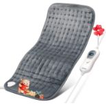 RRP £29.99 RENPHO Large Electric Heating Pad, Ultra-Soft Back Heat Pad with 3 Heat Levels, Keep