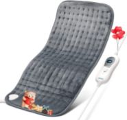 RRP £29.99 RENPHO Large Electric Heating Pad, Ultra-Soft Back Heat Pad with 3 Heat Levels, Keep
