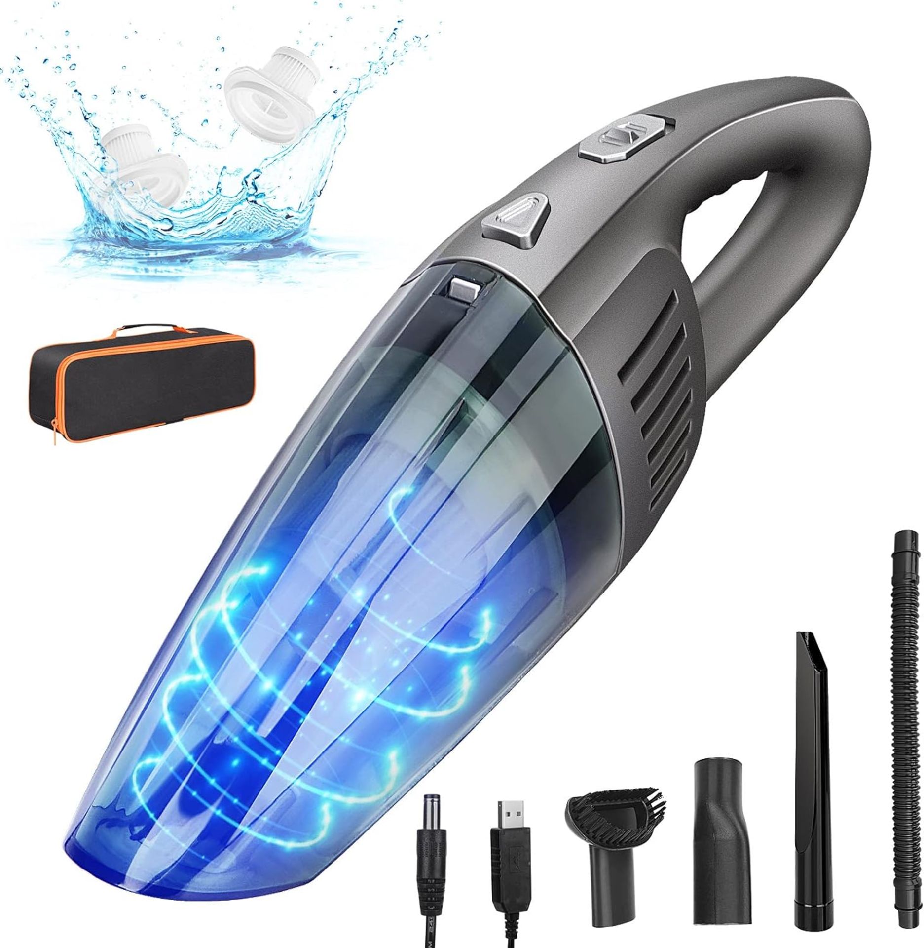 RRP £29.99 Handheld Vacuum Cleaner Cordless, Portable Car Vacuum Cleaner, Mini Car Hoover