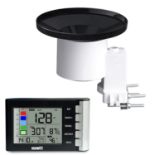 RRP £49.99 Ecowitt Wireless Digital Rain Gauge - Outdoor Rainfall Monitor with Indoor Temperature