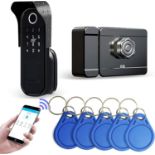 RRP £99 Wolf Guard TT01 Rain Proof Smart Lock,WiFi Door Lock 5 in 1 Fingerprint Password APP,