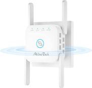 Miluo Tech WiFi Extender Booster 1200Mbps, WiFi Range Extender, Wireless Signal Booster