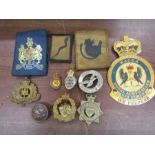 A collection of Military badges and material patches