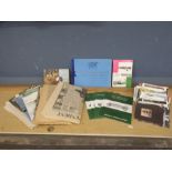 1st Edition newspapers from 1950's onwards, postcards and tea card album etc