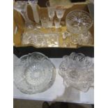 Quality crystal and glass to include Czech and Bohemia