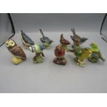 9 Beswick birds